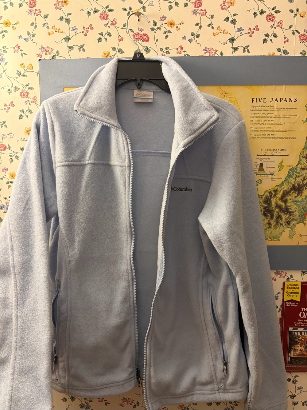 Columbia Pale Blue Fleece Jacket